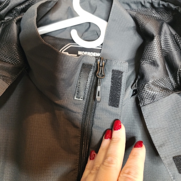 Moerdeng Grey Jacket Waterproof Ripstop Breathable Mens Size Large - Picture 6 of 16